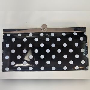 New Patent Polka Dot Wallet